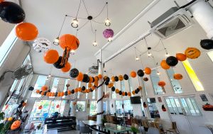 Halloween setup in YouTopia Cafe