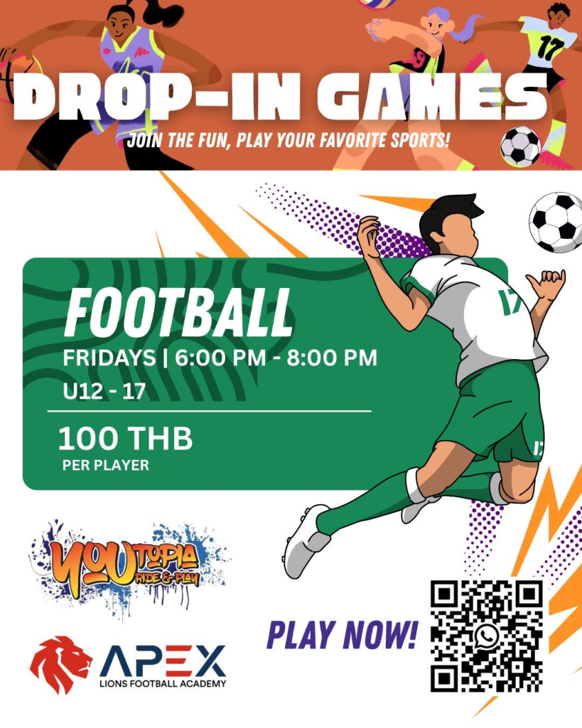 Drop-in games poster