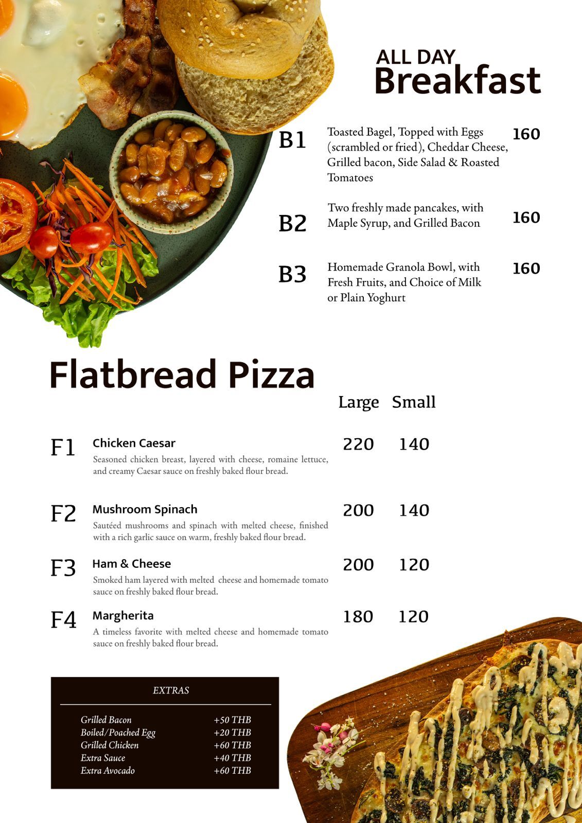 youtopia-phuket-cafe-menu-all-day-breakfast-menu-flatbread YouTopia Phuket Cafe Menu - All-day Breakfast and Flatbread pizza