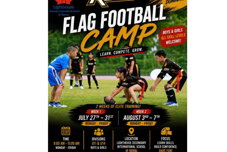 Rush Flag Football Camp Poster - YouTopia Phuket